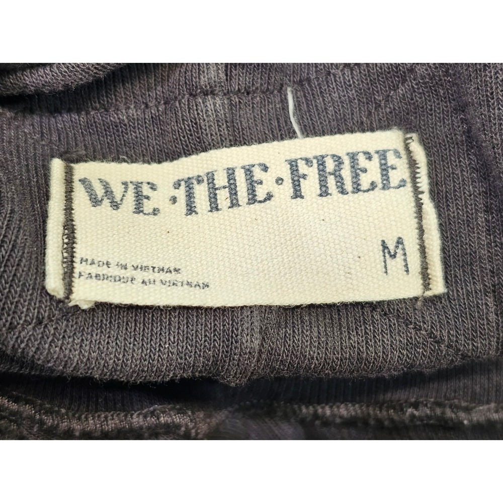 Free People We The Free Top Womens Medium Charcoal Grey Solid Exposed Seam Mock - Picture 3 of 5